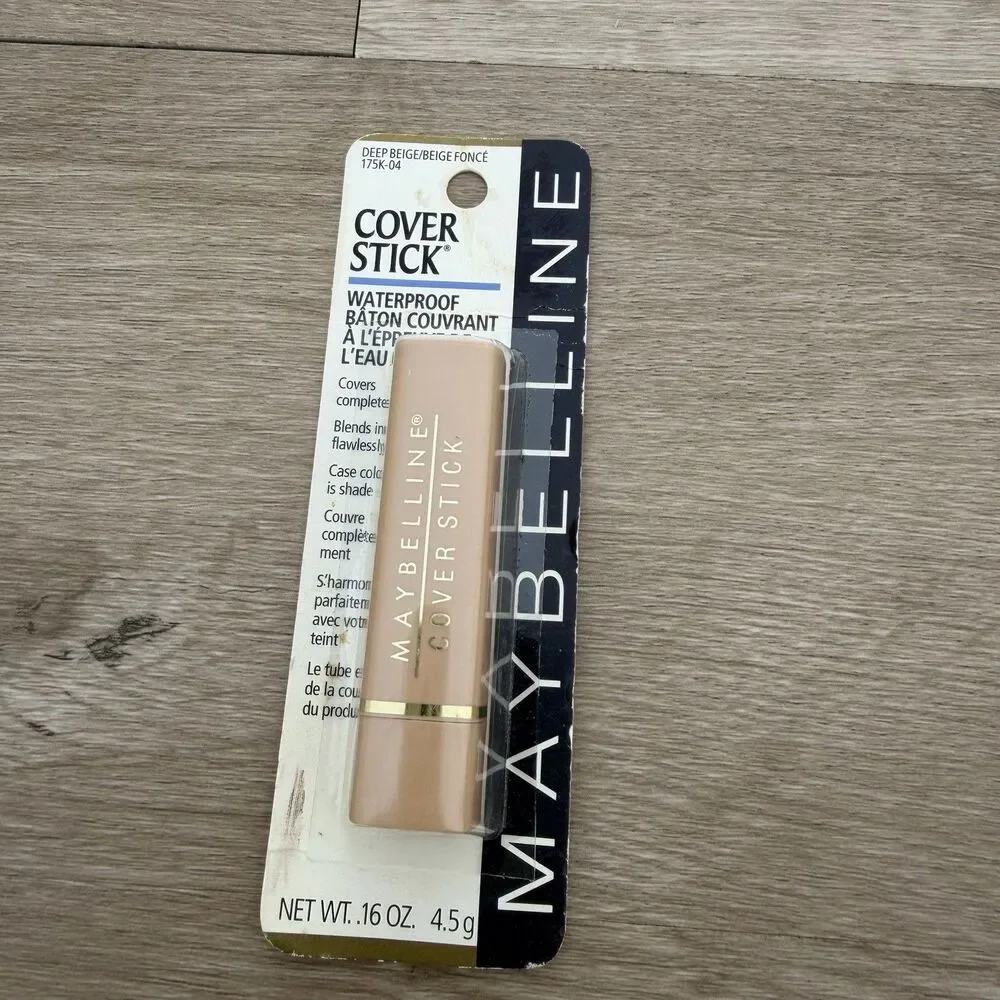 Maybelline Cover Stick Concealer DEEP BEIGE Waterproof 175K-04 VTG Deadstock NOS